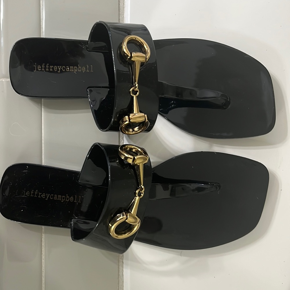 Jeffrey Campbell Black Sandal Size 8